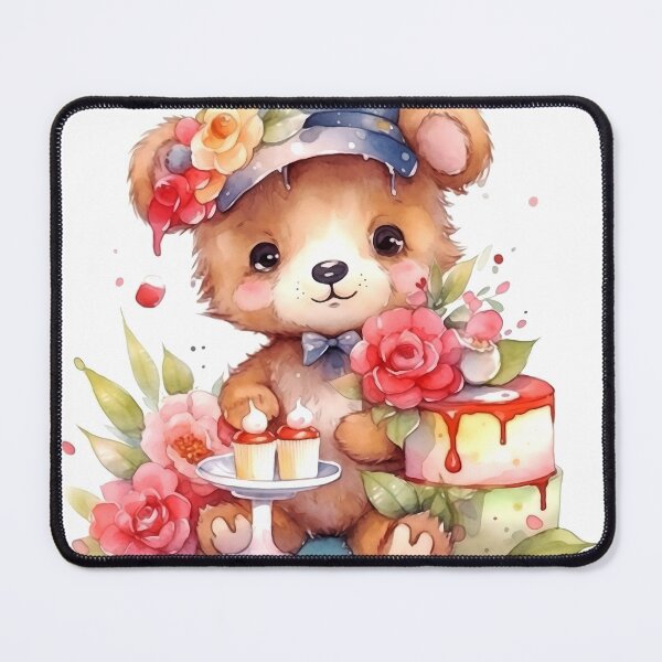 Item preview, Bear Animal Clipart, Animal Birthday, Festive Fauna Art, Party Beast, Balloon Dog, Gift Cat, Cake Bird, Confetti Watercolor designed and sold by CoolorPainting.
