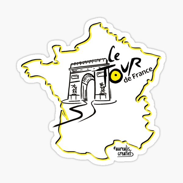 Vista previa del artículo con la obra «El Tour, meta en París», diseñado y vendido por Aurealis Creatief.