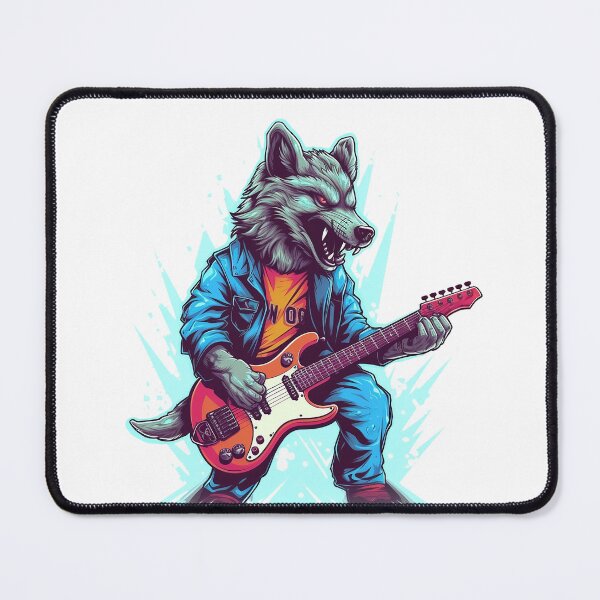 Item preview, Rock n Roll Wolf designed and sold by RetroAnimals.