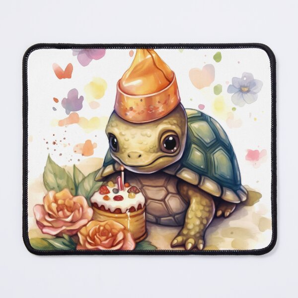 Item preview, Turtle Animal Clipart, Animal Birthday, Festive Fauna Art, Party Beast, Balloon Dog, Gift Cat, Cake Bird, Confetti Watercolor designed and sold by CoolorPainting.