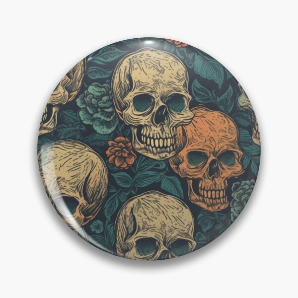 Item preview, skull and flowers design designed and sold by Brandon f.