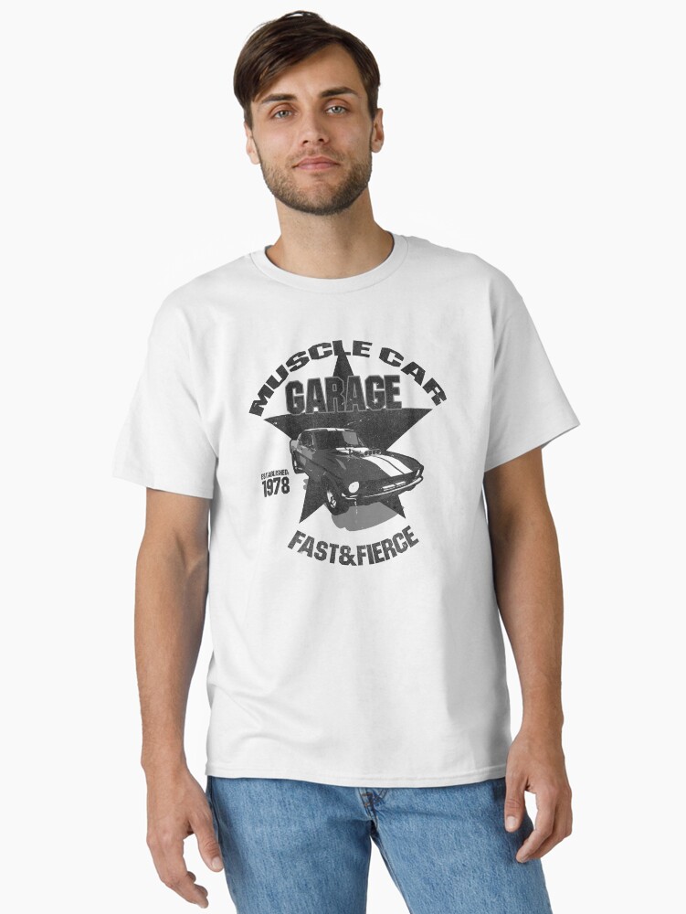 Thumbnail 1 of 7, Classic T-Shirt, Muscle Car designed and sold by peterpopkencom.