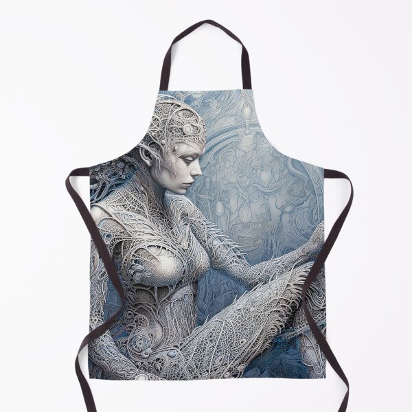 Item preview, the white queen-bold styles-dreamy mood-madness-abstract-detailed-epic-painterly designed and sold by Hermossa-Art.