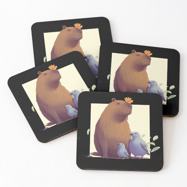 Item preview, Friendly Capybara designed and sold by Vinsara Store.
