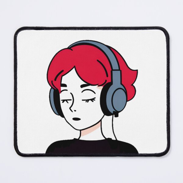 Item preview, woman with headphones designed and sold by marjard.