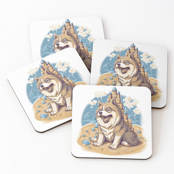 Item preview, Canine Castles - Alaskan Malamute designed and sold by HitsTheWaves.