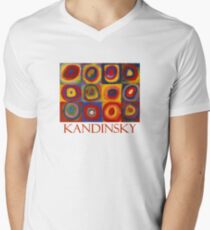 Squares with Concentric Circles (1913) by Wassily Kandinsky Men's V-Neck T-Shirt