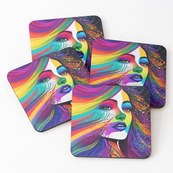 Item preview, Pride of Diversity: Rainbow Girl, Unveiling the Extraordinary Girl in Classic Style Artwork designed and sold by 72artteam.