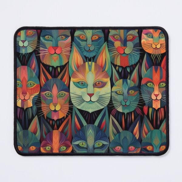 Item preview, Cat Patterns: Mysterious Blue Spirit designed and sold by Cat-n-Christ.