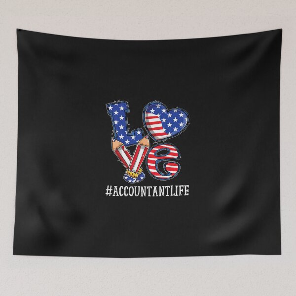 Item preview, Accountant Love USA Flag Fireworks Funny 4th of July designed and sold by JawaharSha.