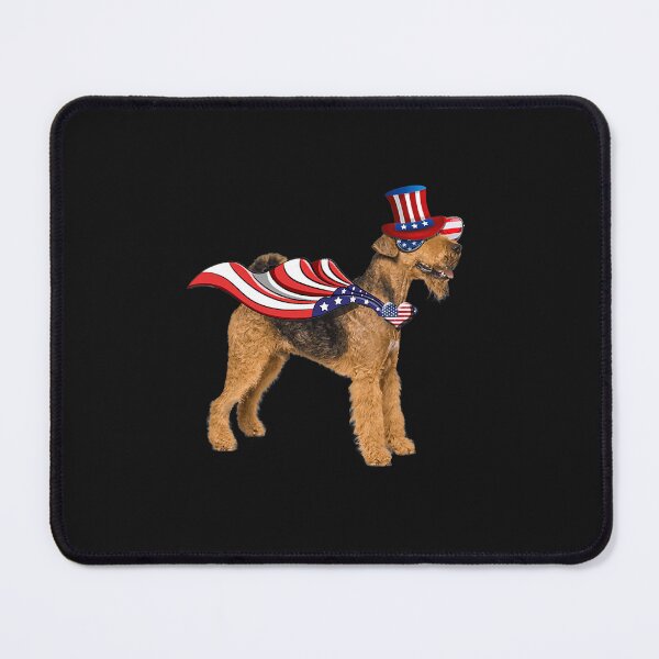Item preview, Airedale Terrier American Flag Bandana Patriotic 4th Of July designed and sold by JawaharSha.