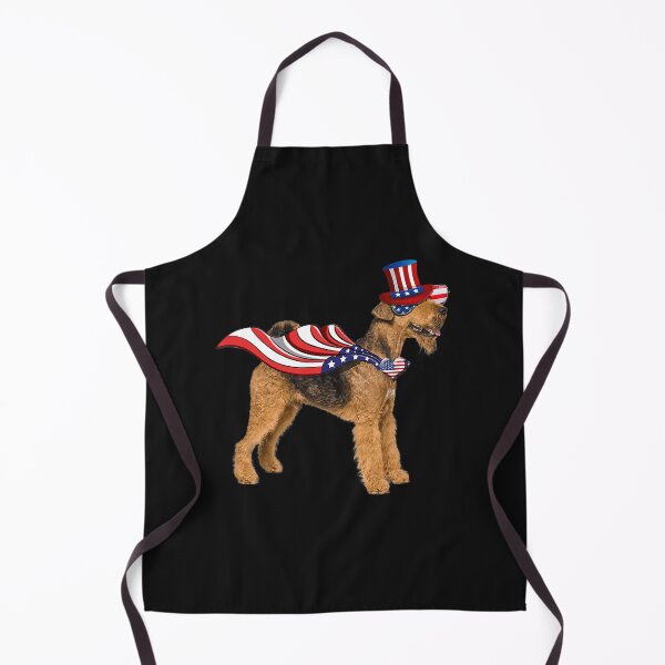 Item preview, Airedale Terrier American Flag Bandana Patriotic 4th Of July designed and sold by JawaharSha.