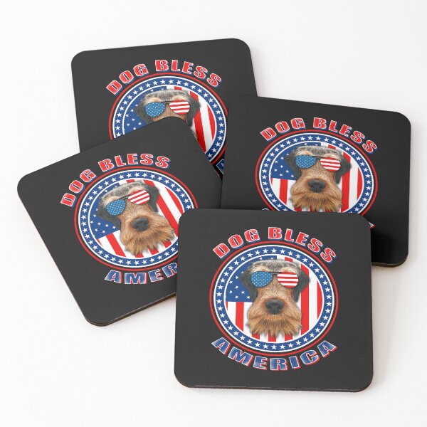 Item preview, Airedale Terrier Dog Bless America Sunglasses 4th Of July designed and sold by JawaharSha.