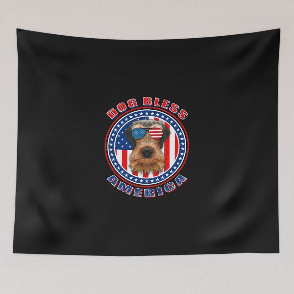 Item preview, Airedale Terrier Dog Bless America Sunglasses 4th Of July designed and sold by JawaharSha.