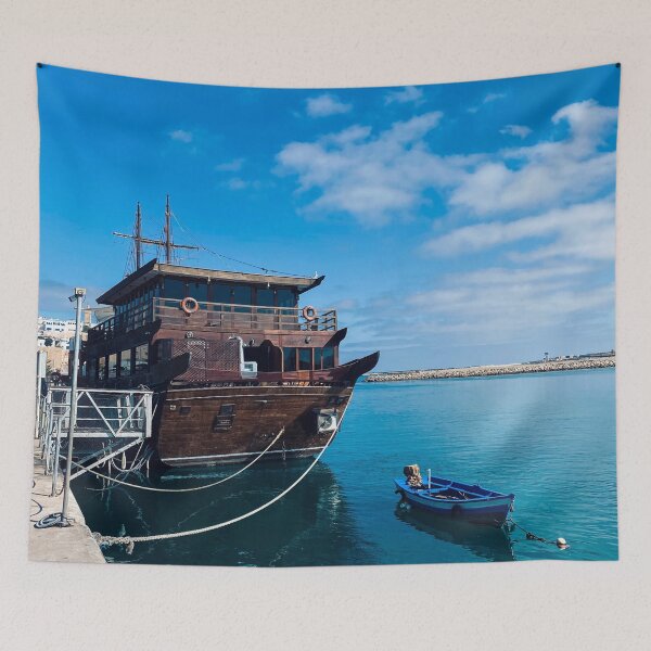 Item preview, Traditional fishing boats in the bouregreg river  designed and sold by Donutlovers.