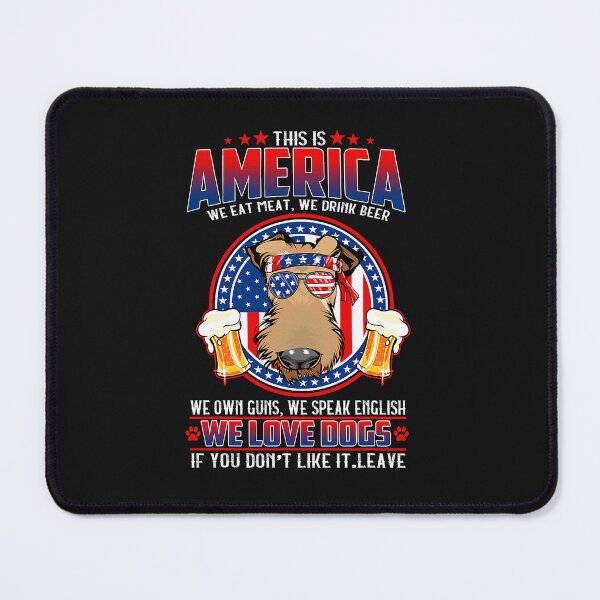 Item preview, Airedale Terrier Dog This America We Love Dogs 4th Of July designed and sold by JawaharSha.
