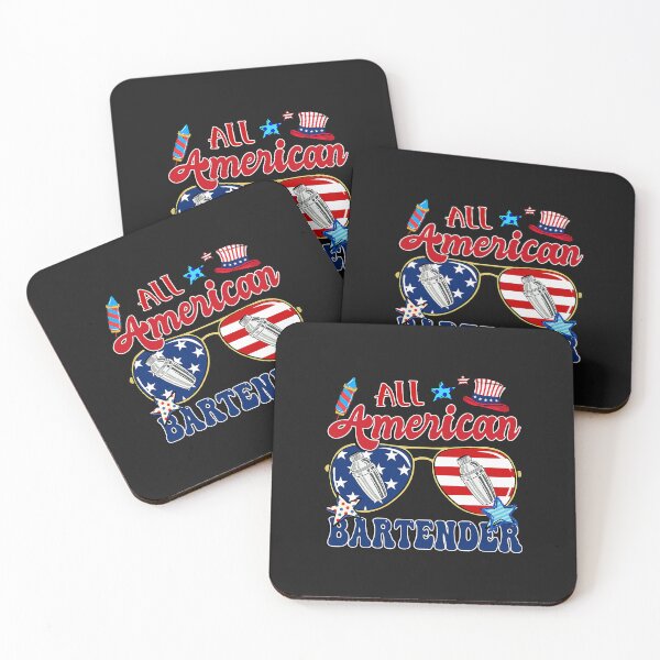 Item preview, All American Bartender Sunglasses American Flag 4th Of July designed and sold by JawaharSha.