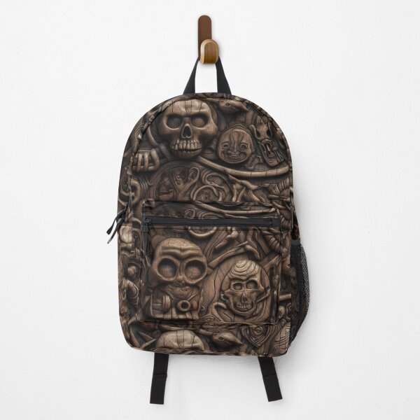 Item preview, Mystical Skulls and Mechanisms: Ancient Alien Wooden Carvings in High Resolution designed and sold by stateofhuman.