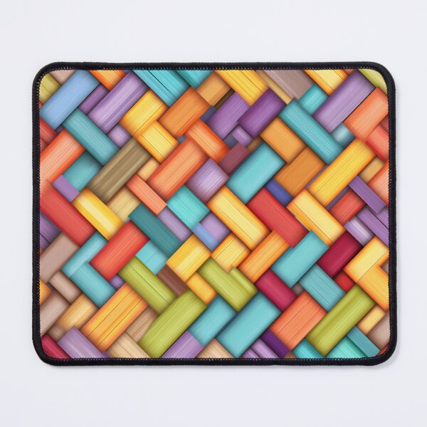 Item preview, Woven Patterns: Colorful Print Art with Textured Shading designed and sold by GiveMeMood.