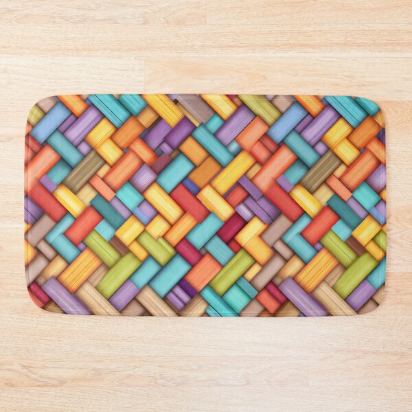 Item preview, Woven Patterns: Colorful Print Art with Textured Shading designed and sold by GiveMeMood.