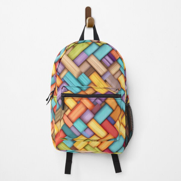 Item preview, Woven Patterns: Colorful Print Art with Textured Shading designed and sold by GiveMeMood.
