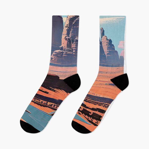Item preview, Discover the Majestic Beauty of Wadi Rum, Jordan: Stunning Travel Illustration for Redbubble Print-On-Demand Site - Mountains, Desert, Adventure, Camel Safari, Bedouin Culture designed and sold by S Y N T H R E A L M.