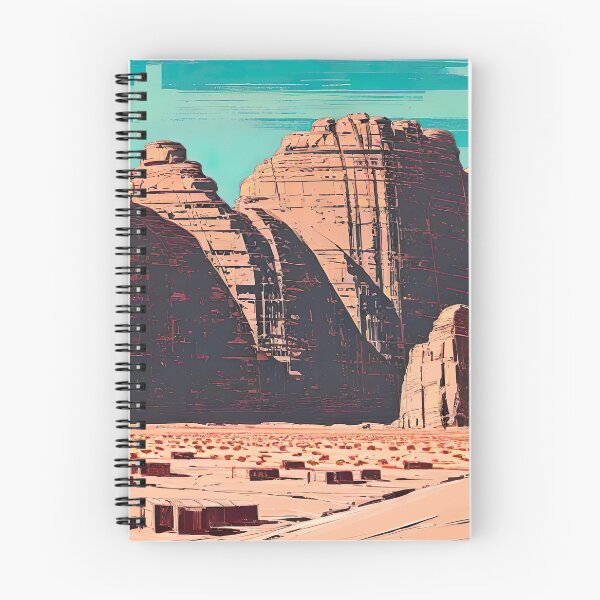 Item preview, Discover the Majestic Beauty of Wadi Rum, Jordan: Stunning Travel Illustration for Redbubble Print-On-Demand Site - Mountains, Desert, Adventure, Camel Safari, Bedouin Culture designed and sold by S Y N T H R E A L M.