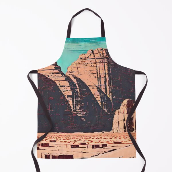 Item preview, Discover the Majestic Beauty of Wadi Rum, Jordan: Stunning Travel Illustration for Redbubble Print-On-Demand Site - Mountains, Desert, Adventure, Camel Safari, Bedouin Culture designed and sold by S Y N T H R E A L M.