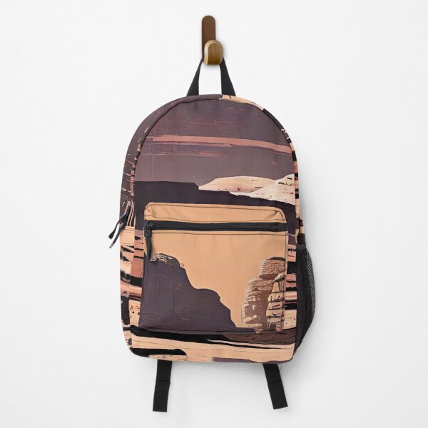 Item preview, Discover the Majestic Beauty of Wadi Rum, Jordan: Stunning Travel Illustration for Redbubble Print-On-Demand Site - Mountains, Desert, Adventure, Camel Safari, Bedouin Culture designed and sold by S Y N T H R E A L M.