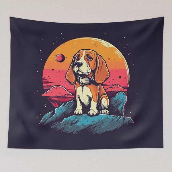 Item preview, Beagle on the moon designed and sold by Dog Lover.