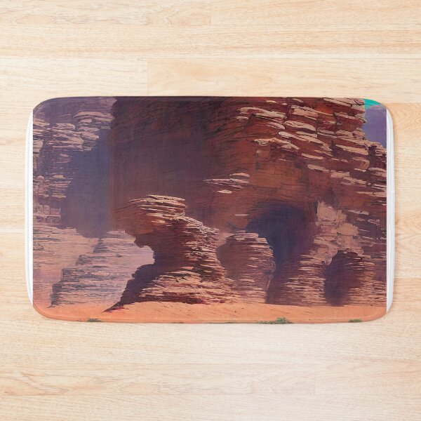 Item preview, Discover the Majestic Beauty of Wadi Rum, Jordan: Stunning Travel Illustration for Redbubble Print-On-Demand Site - Mountains, Desert, Adventure, Camel Safari, Bedouin Culture designed and sold by S Y N T H R E A L M.