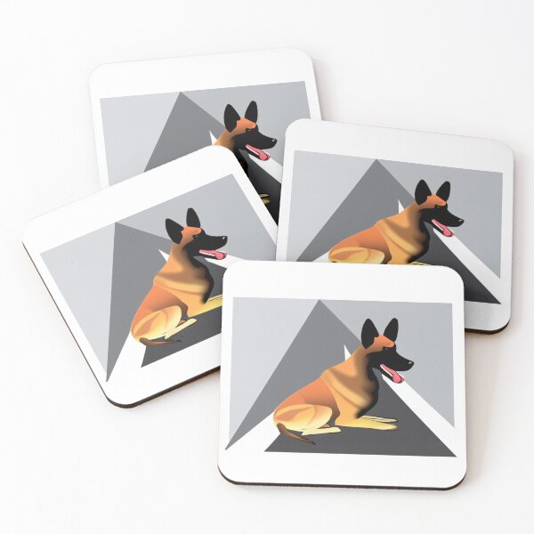 Item preview, German Shepherd - Abstract Geometric designed and sold by SaturnSix.