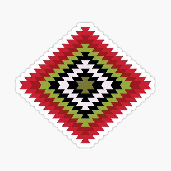 Item preview, Modern Kilim - Bright Geometric pattern by Cecca Designs designed and sold by Cecca-Designs.