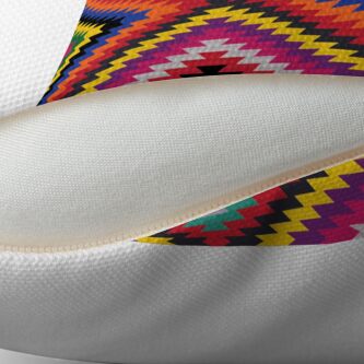 Alternate view of Modern Kilim - Bright Geometric pattern by Cecca Designs Floor Pillow