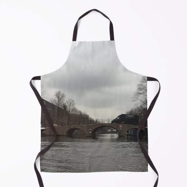 Item preview, Amsterdam river bridge on a cloudy rainy day designed and sold by Donutlovers.