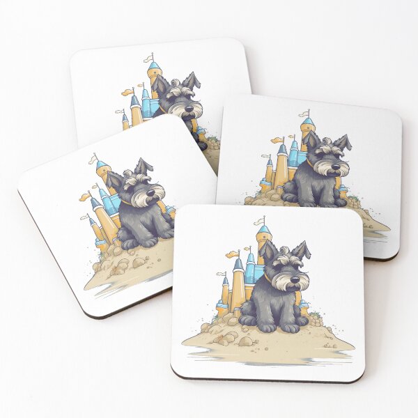 Item preview, Canine Castles - Miniature Schnauzer designed and sold by HitsTheWaves.