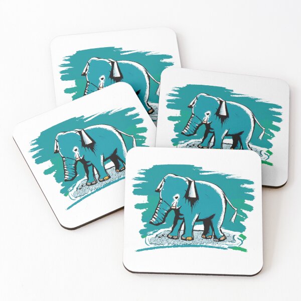 Item preview, Green Elephant - Painted designed and sold by SaturnSix.