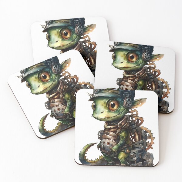 Item preview, Chameleon Animal Clipart, Steampunk Animal, Mechanical Beast Art, Clockwork Creature, Gear Animal, Steam Powered designed and sold by CoolorPainting.