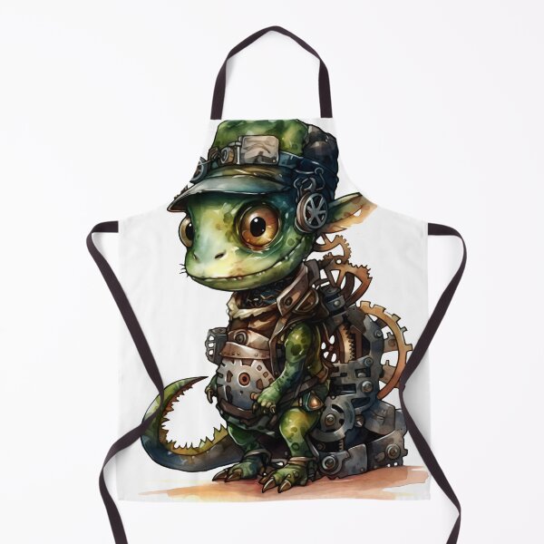 Item preview, Chameleon Animal Clipart, Steampunk Animal, Mechanical Beast Art, Clockwork Creature, Gear Animal, Steam Powered designed and sold by CoolorPainting.