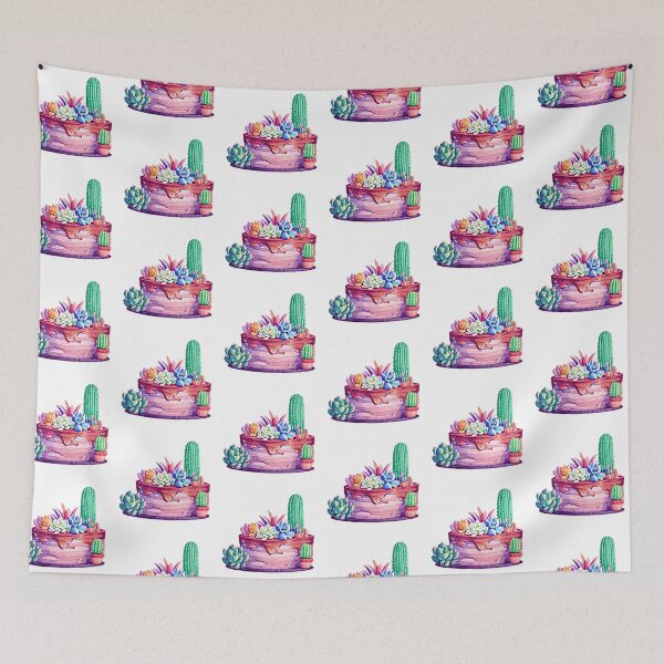 Item preview, Cactus garden cake designed and sold by WallabyJelly.