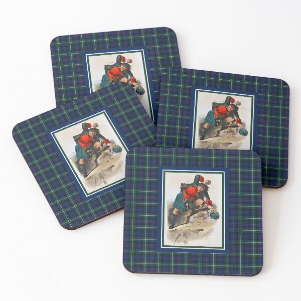 Item preview, Clan Mackenzie Vintage Portrait Tartan Border designed and sold by plaidwerx.