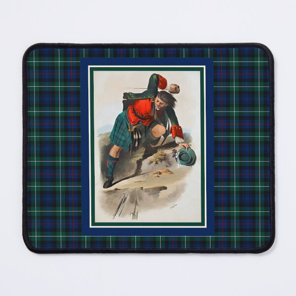Item preview, Clan Mackenzie Vintage Portrait Tartan Border designed and sold by plaidwerx.
