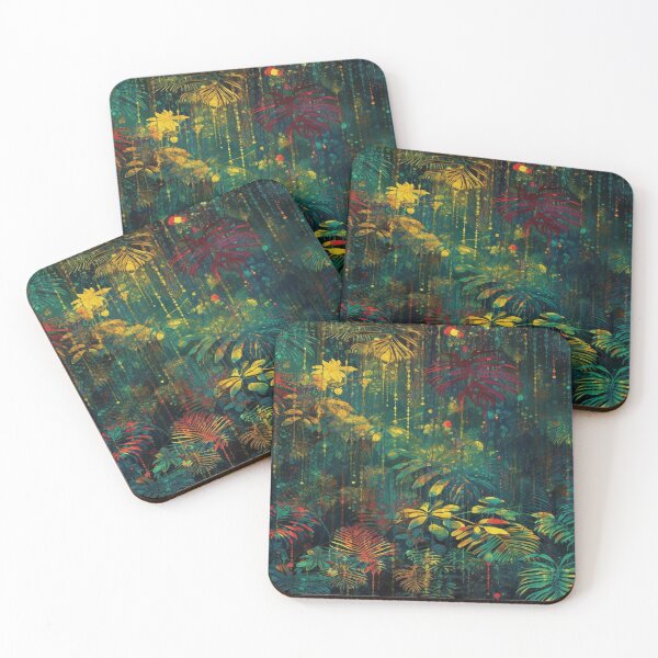 Item preview, Iridescent rain forest design designed and sold by Foxclothier.