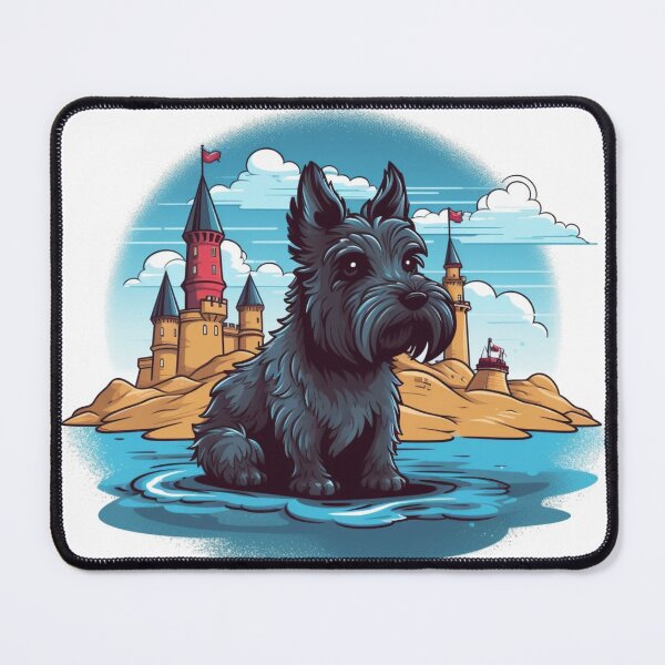 Item preview, Canine Castles - Scottish Terrier designed and sold by HitsTheWaves.