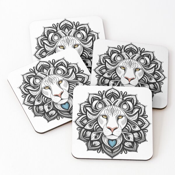 Item preview, Lion mandala designed and sold by MyStickeroonies.