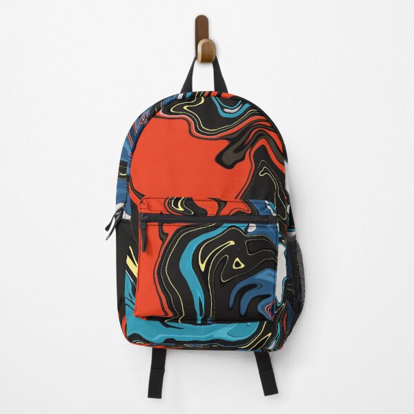 Item preview, Red blue black swirl designed and sold by awsomepatterns.