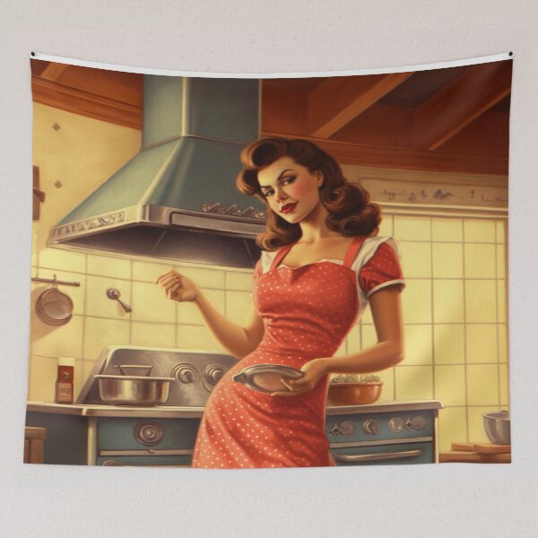 Item preview, A Pin Up Girl Cooking designed and sold by GoodOldVintage.