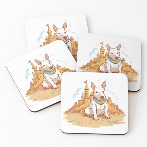 Item preview, Canine Castles - Bull Terrier designed and sold by HitsTheWaves.