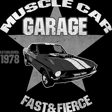 Artwork thumbnail, Black Muscle Car by peterpopkencom