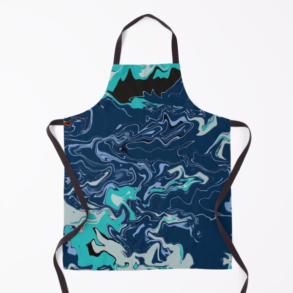 Item preview, teal black swirl designed and sold by awsomepatterns.
